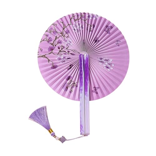 ULIJTH Vintaged Drucke Klapperlüfter Handheld Lüfter Mit Anhänger Mit Magnetverschluss Für Hochzeiten Und Dekorative Zwecke ULIJTH Vintaged Drucke Klapperlüfter Handheld Lüfter Mit Anhänger Mit Magnetverschluss Für Hochzeiten Und Dekorative Zwecke von ULIJTH