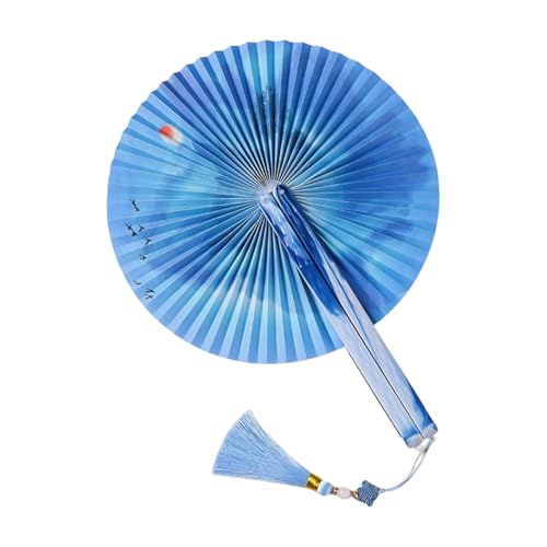 ULIJTH Vintaged Drucke Klapperlüfter Handheld Lüfter Mit Anhänger Mit Magnetverschluss Für Hochzeiten Und Dekorative Zwecke ULIJTH Vintaged Drucke Klapperlüfter Handheld Lüfter Mit Anhänger Mit Magnetverschluss Für Hochzeiten Und Dekorative Zwecke von ULIJTH