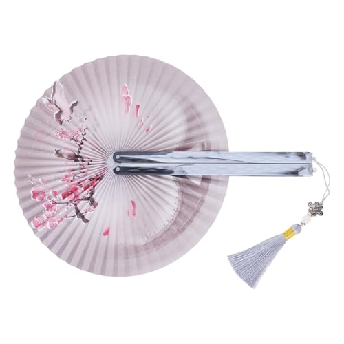 ULIJTH Vintaged Drucke Klapperlüfter Handheld Lüfter Mit Anhänger Mit Magnetverschluss Für Hochzeiten Und Dekorative Zwecke ULIJTH Vintaged Drucke Klapperlüfter Handheld Lüfter Mit Anhänger Mit Magnetverschluss Für Hochzeiten Und Dekorative Zwecke von ULIJTH
