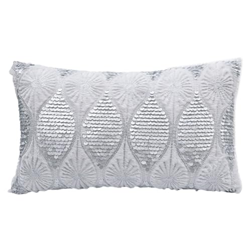 ULIJTH Weiche Fauxpelze Plüsch Samtkissenbezug Mit Exquisites Pailletten Stickkissen Covers Für Stilvollen Wohnraum ULIJTH Weiche Fauxpelze Plüsch Samtkissenbezug Mit Exquisites Pailletten Stickkissen Covers Für Stilvollen Wohnraum von ULIJTH