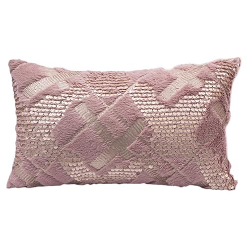 ULIJTH Weiche Fauxpelze Plüsch Samtkissenbezug Mit Exquisites Pailletten Stickkissen Covers Für Stilvollen Wohnraum ULIJTH Weiche Fauxpelze Plüsch Samtkissenbezug Mit Exquisites Pailletten Stickkissen Covers Für Stilvollen Wohnraum von ULIJTH