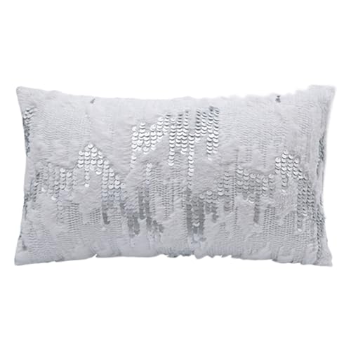 ULIJTH Weiche Fauxpelze Plüsch Samtkissenbezug Mit Exquisites Pailletten Stickkissen Covers Für Stilvollen Wohnraum ULIJTH Weiche Fauxpelze Plüsch Samtkissenbezug Mit Exquisites Pailletten Stickkissen Covers Für Stilvollen Wohnraum von ULIJTH