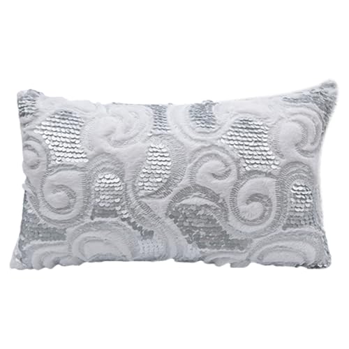 ULIJTH Weiche Fauxpelze Plüsch Samtkissenbezug Mit Exquisites Pailletten Stickkissen Covers Für Stilvollen Wohnraum ULIJTH Weiche Fauxpelze Plüsch Samtkissenbezug Mit Exquisites Pailletten Stickkissen Covers Für Stilvollen Wohnraum von ULIJTH