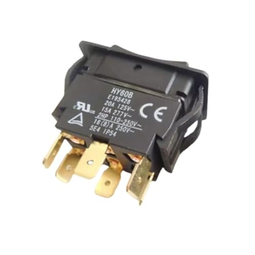 Upgrades 6 Klemmen Rock Switches 125/250V 20/15A Hohe Leistungen Robuste Schalter Für Professionelle Elektrische Stromverschiebung von ULIJTH
