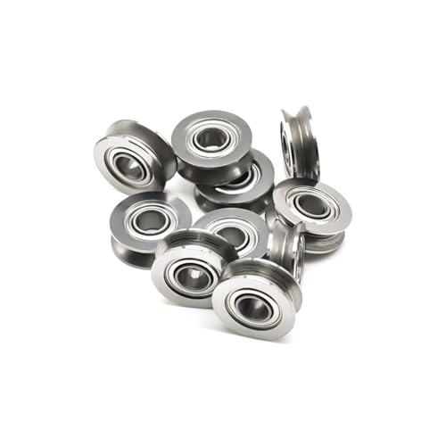 For 4 Stück SV4-12ZZ 4X12X4 mm Edelstahl Rollenlager Führungsrolle V-Lager SV4-12 SV4-12Z Universal von ULPTOBKUD