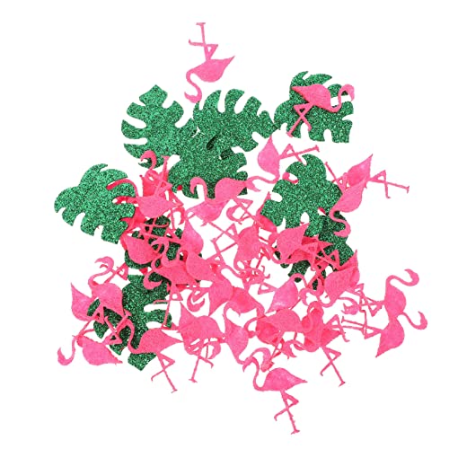 ULTECHNOVO 1 Hawaii Tisch dekoration Party dekorativ Partydekorationen Flamingo-Tischdekoration lei hawaii tischdeko celebration Konfetti basteln Requisiten für das Szenenlayout Nicht gewebt von ULTECHNOVO