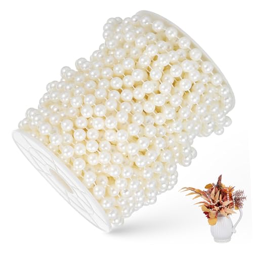 ULTECHNOVO 1 Rolle Perlenkettenkette Körperkette Aus Perlen Perlenverkleidung Groß Hochzeit Farbe Perlen Perlen Runden Dekoration Perlengirlande Perlenstrang Beige ULTECHNOVO 1 Rolle Perlenkettenkette Körperkette Aus Perlen Perlenverkleidung Groß Hochzeit Farbe Perlen Perlen Runden Dekoration Perlengirlande Perlenstrang Beige von ULTECHNOVO