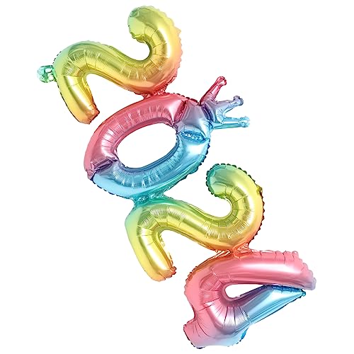 ULTECHNOVO 1 Satz 2024 Ballondekoration 2024 neues Jahr Nummer 2024 Ballon für Party alle eins luftballons Silvester Folienballons Jumbo-Nummernballons Aluminiumfolie Colorful von ULTECHNOVO