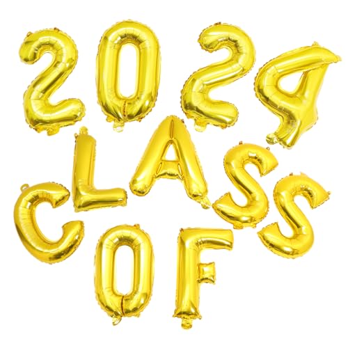 ULTECHNOVO 1 Satz Abschlussballon-Set alles zum geburtstag heliumballons Ballballon Marine Abschluss-Klassenzimmer-Ornamente Abschlussfahnenballons Aluminiumfolie Golden von ULTECHNOVO