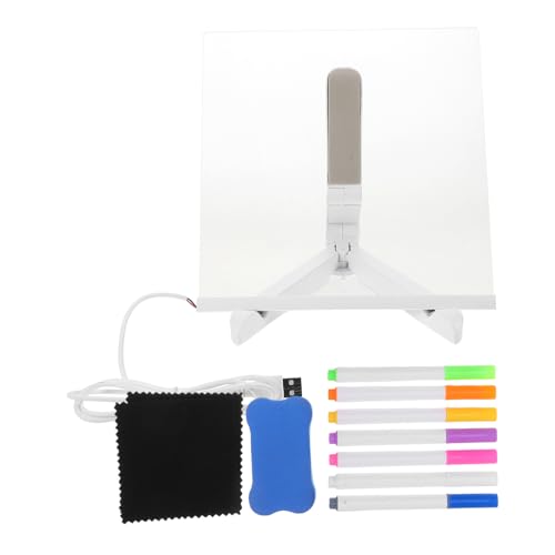 ULTECHNOVO 1 Satz Farbiges Notizbrett LED-Tafeln zum Beschriften Leuchtendes Handschrift-Zeichenbrett geführte weiße Tafel Acrylplatte beleuchten Acrylsäure Transparent ULTECHNOVO 1 Satz Farbiges Notizbrett LED-Tafeln zum Beschriften Leuchtendes Handschrift-Zeichenbrett geführte weiße Tafel Acrylplatte beleuchten Acrylsäure Transparent von ULTECHNOVO
