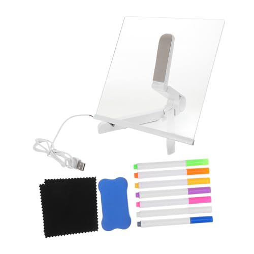 ULTECHNOVO 1 Satz Farbiges Notizbrett Led-schreibtafel Mit Ständer Led-notiztafel Mit Farben Geführtes Zeichenbrett Led-markierungstafel Leuchtendes Zeichenbrett Acrylsäure Transparent ULTECHNOVO 1 Satz Farbiges Notizbrett Led-schreibtafel Mit Ständer Led-notiztafel Mit Farben Geführtes Zeichenbrett Led-markierungstafel Leuchtendes Zeichenbrett Acrylsäure Transparent von ULTECHNOVO