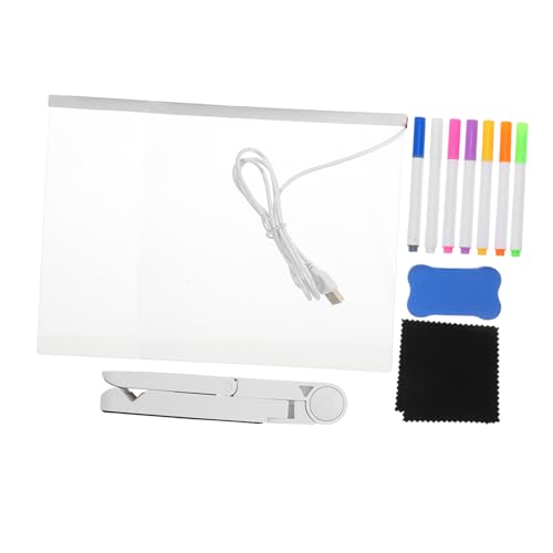 ULTECHNOVO 1 Satz Farbiges Notizbrett Leuchtmarkierungstafel Notiztafel Leichtplatte Led-trockenlöschtafel Led-acryl-nachrichtentafel Leuchttafel Acrylplatte Beleuchten Transparent Acrylsäure ULTECHNOVO 1 Satz Farbiges Notizbrett Leuchtmarkierungstafel Notiztafel Leichtplatte Led-trockenlöschtafel Led-acryl-nachrichtentafel Leuchttafel Acrylplatte Beleuchten Transparent Acrylsäure von ULTECHNOVO