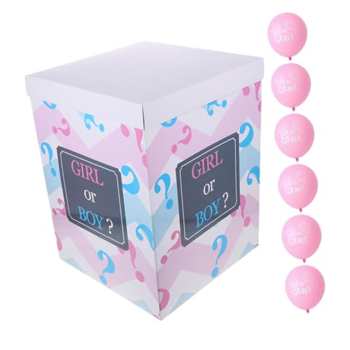 ULTECHNOVO 1 Satz Geschlechtsoffenlegungsbox Geschlechterbezogene Luftballons Ballon zum Aufdecken des Geschlechts es Ballon Babyblöcke für die Babyparty Papier Rosa ULTECHNOVO 1 Satz Geschlechtsoffenlegungsbox Geschlechterbezogene Luftballons Ballon zum Aufdecken des Geschlechts es Ballon Babyblöcke für die Babyparty Papier Rosa von ULTECHNOVO