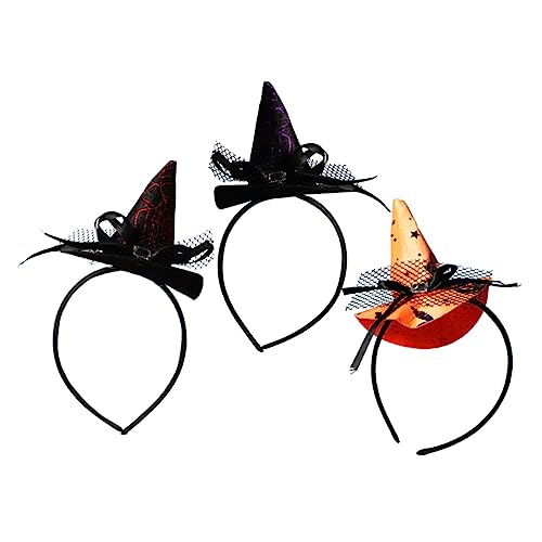ULTECHNOVO 1 Satz Halloween Haarschmuck Kopfschmuck Für Erwachsene Hexenhut Stirnband Für Kostümpartys Accessoire Für Halloween Cosplay Und Feiern 3 Stück ULTECHNOVO 1 Satz Halloween Haarschmuck Kopfschmuck Für Erwachsene Hexenhut Stirnband Für Kostümpartys Accessoire Für Halloween Cosplay Und Feiern 3 Stück von ULTECHNOVO