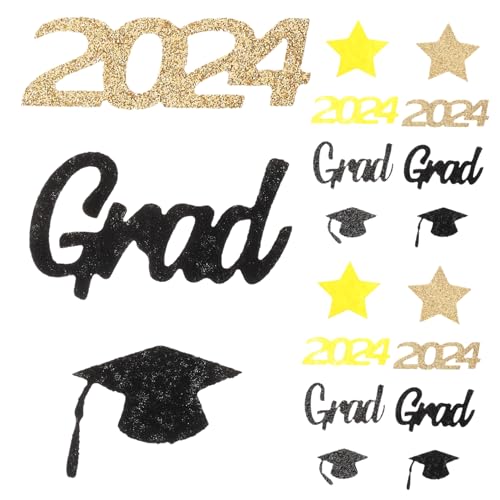 ULTECHNOVO 1 Satz Konfetti Rezeption Junggesellin Oh aufdecken Hochzeit Abschlussfeier Partyzubehör Graduierungstabelle streut Party Gefälligkeiten Tischstreuung Nicht gewebt von ULTECHNOVO