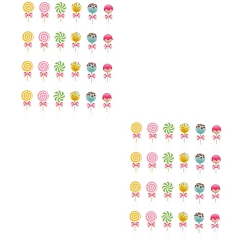 ULTECHNOVO 1 Satz Kuchen Topper Für Geburtstagsfeiern Lollipop Cake Inserts Für Kinderpartys Dekoration Für Süßspeisen Designs 24 Stück ULTECHNOVO 1 Satz Kuchen Topper Für Geburtstagsfeiern Lollipop Cake Inserts Für Kinderpartys Dekoration Für Süßspeisen Designs 24 Stück von ULTECHNOVO