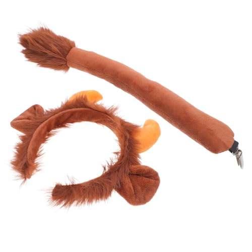 ULTECHNOVO 1 Satz Stirnband Aus Horn Tier-stirnband-requisite Tierschwanz Verkleiden Tierkostüm Karnevalskostümzubehör Kostüm Stirnbänder Party-haarreifen Tier-stirnband-kostüm Stoff Braun ULTECHNOVO 1 Satz Stirnband Aus Horn Tier-stirnband-requisite Tierschwanz Verkleiden Tierkostüm Karnevalskostümzubehör Kostüm Stirnbänder Party-haarreifen Tier-stirnband-kostüm Stoff Braun von ULTECHNOVO