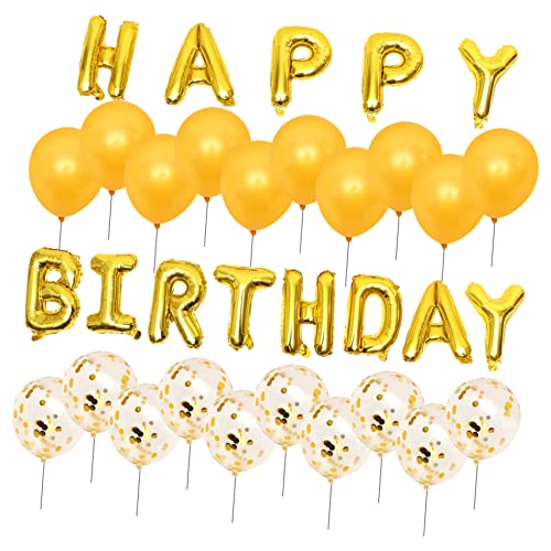 ULTECHNOVO 1 Set Happy Birthday Ballon Geburtstagsdekorationen Ballongirlande Duschparty Dekorationen Geburtstag Dekorative Ballons Luftballons Happy Birthday Goldene Aluminiumfolie ULTECHNOVO 1 Set Happy Birthday Ballon Geburtstagsdekorationen Ballongirlande Duschparty Dekorationen Geburtstag Dekorative Ballons Luftballons Happy Birthday Goldene Aluminiumfolie von ULTECHNOVO