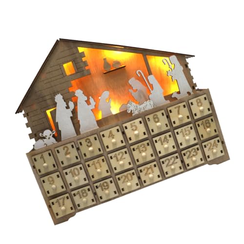 ULTECHNOVO 1 Stück geführter Kalender aus Holz Weihnachtsadvent Weihnachtskalender beleuchten Heimbüro Zeitschreiber LED licht kalender weihnachtskalender hölzern ULTECHNOVO 1 Stück geführter Kalender aus Holz Weihnachtsadvent Weihnachtskalender beleuchten Heimbüro Zeitschreiber LED licht kalender weihnachtskalender hölzern von ULTECHNOVO