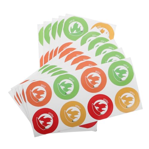 ULTECHNOVO 10 Blatt Würzige Aufkleber Heiße Aufkleber Fast-food-aufkleber Aufkleber Für Gewürzetiketten Lebensmitteletiketten Aufkleber Feueraufkleber Aufkleber Warnaufkleber ULTECHNOVO 10 Blatt Würzige Aufkleber Heiße Aufkleber Fast-food-aufkleber Aufkleber Für Gewürzetiketten Lebensmitteletiketten Aufkleber Feueraufkleber Aufkleber Warnaufkleber von ULTECHNOVO