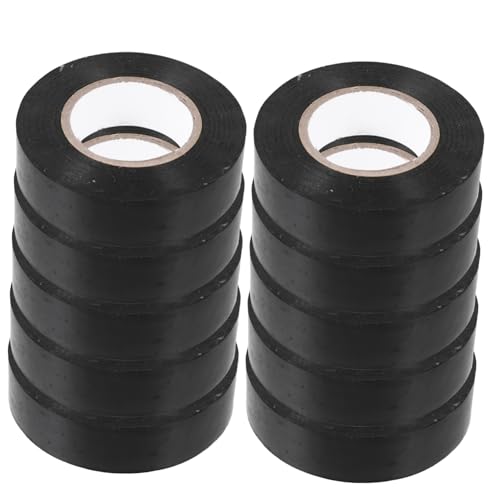 ULTECHNOVO 10 Rollen Hochwertiges Elektro Isolierband Flammhemmendes PVC Klebeband Kälte und Hitzebeständig für Elektrische Anwendungen von ULTECHNOVO