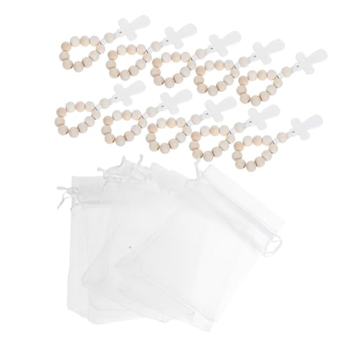 ULTECHNOVO 10 Sätze Holzperlen Rosenkranz Set Teilig mit Kreuz Handgehaltene Gebetskette aus Holzperlen Netzbeuteln für Taufen Kommunionen und Religiöse Feiern ULTECHNOVO 10 Sätze Holzperlen Rosenkranz Set Teilig mit Kreuz Handgehaltene Gebetskette aus Holzperlen Netzbeuteln für Taufen Kommunionen und Religiöse Feiern von ULTECHNOVO