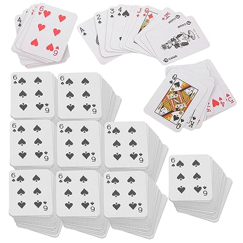 ULTECHNOVO 10 Sätze Mini Pokerkarten Kleine Reise Spielkarten für Erwachsene Leicht Kompakt für Partyspiele und Unterwegs Lustiges Kartenspiel für Familie und Freunde ULTECHNOVO 10 Sätze Mini Pokerkarten Kleine Reise Spielkarten für Erwachsene Leicht Kompakt für Partyspiele und Unterwegs Lustiges Kartenspiel für Familie und Freunde von ULTECHNOVO