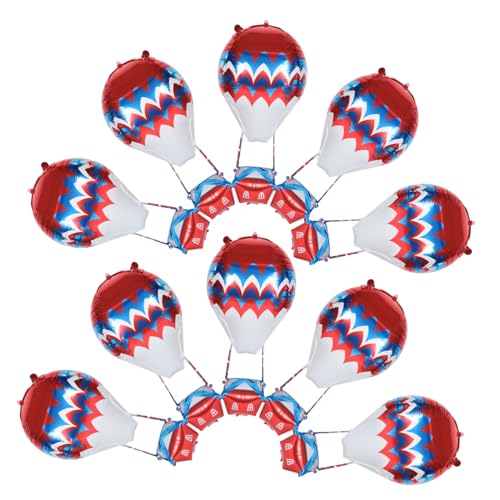 ULTECHNOVO 10 Stück Aluminiumfolienballons Heißluftballon Dekorationen Heißluftballon Partydekorationen Aluminiumfolienballons Heißluftballon Mittelstücke Heißluftballon Ballons ULTECHNOVO 10 Stück Aluminiumfolienballons Heißluftballon Dekorationen Heißluftballon Partydekorationen Aluminiumfolienballons Heißluftballon Mittelstücke Heißluftballon Ballons von ULTECHNOVO