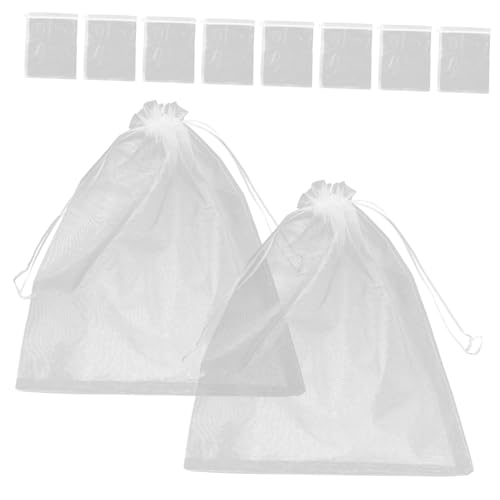ULTECHNOVO 10 Stück Aufbewahrungstasche Puppenverpackung Netzbeutel Stofftier-Organzabeutel atmungsaktiver Puppenorganizer Atmungsaktive Netztasche für Weiß von ULTECHNOVO