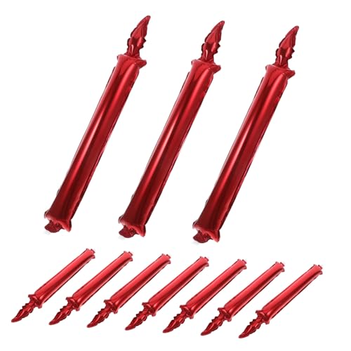 ULTECHNOVO 10 Stück Aufblasbare Jubelstöcke Kerzenform Rote Cheer Sticks für Sportevents Partys und Feiern Praktische Geräuschmacher für Unterhaltung ULTECHNOVO 10 Stück Aufblasbare Jubelstöcke Kerzenform Rote Cheer Sticks für Sportevents Partys und Feiern Praktische Geräuschmacher für Unterhaltung von ULTECHNOVO