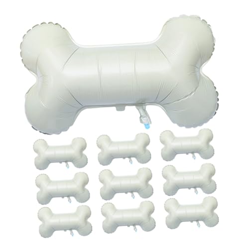ULTECHNOVO 10 Stück Ballon Aus Knochenaluminiumfolie Luftballons Aus Hundeknochen Partybevorzugungsballons Hundeknochen Partyballons Dekorationen Ballon Aus Aluminiumfolie Beige von ULTECHNOVO