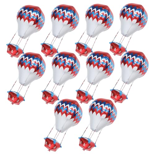 ULTECHNOVO 10 Stück Ballon aus Aluminiumfolie luftballons Heißluftballon-Mittelstücke aus Aluminiumfolie Heißluftballon Ballons von ULTECHNOVO