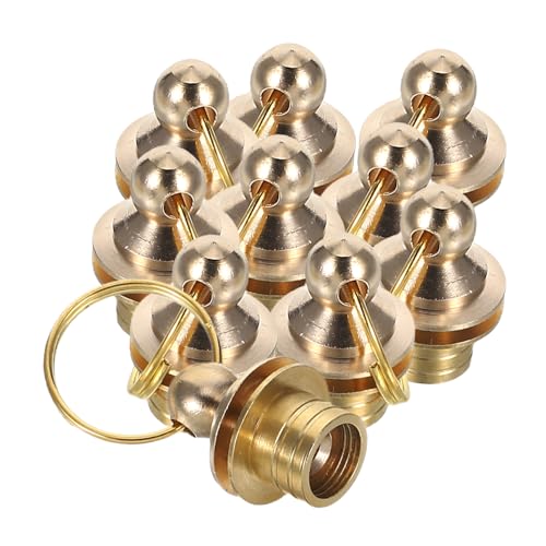 ULTECHNOVO 10 Stück Gourd Barrel Schraubverschluss Schraubendrehverschlüsse Barrierenverbinder für Diy und Armbänder Schmuckherstellung und Reparatur von ULTECHNOVO