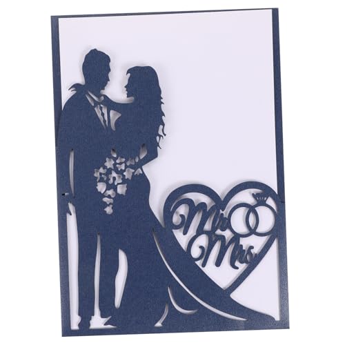 ULTECHNOVO 10 Stück Grußkarte jubiläumskarte anniversary card Hochzeitseinladungen grusskarte elegant Platte steht für die Anzeige romantische Einladungskarten Einladungskarte aus Papier Blue ULTECHNOVO 10 Stück Grußkarte jubiläumskarte anniversary card Hochzeitseinladungen grusskarte elegant Platte steht für die Anzeige romantische Einladungskarten Einladungskarte aus Papier Blue von ULTECHNOVO