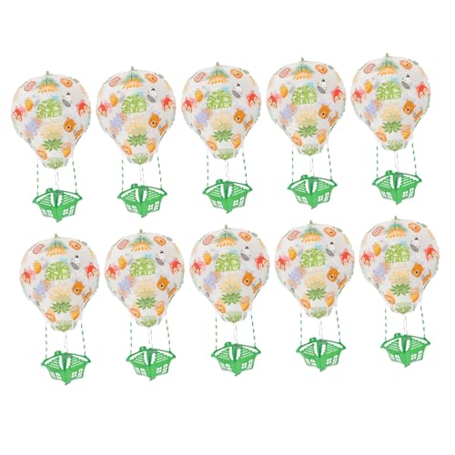 ULTECHNOVO 10 Stück Heißluftballon Aluminiumfolie Transparent ULTECHNOVO 10 Stück Heißluftballon Aluminiumfolie Transparent von ULTECHNOVO