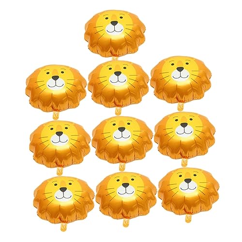 ULTECHNOVO 10 Stück Löwenkopf Aluminium Folienballons Lustige Dschungel Partydekoration für Kindergeburtstage Leicht und Reißfest Zubehör für Feierlichkeiten ULTECHNOVO 10 Stück Löwenkopf Aluminium Folienballons Lustige Dschungel Partydekoration für Kindergeburtstage Leicht und Reißfest Zubehör für Feierlichkeiten von ULTECHNOVO