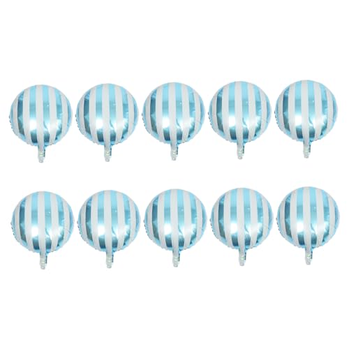 ULTECHNOVO 10 Stück Runder Gestreifter Folienballon Candy Farben für Geburtstagsfeiern und Hochzeiten Langlebig und Vielseitig Einsetzbar für Kreative Dekorationen ULTECHNOVO 10 Stück Runder Gestreifter Folienballon Candy Farben für Geburtstagsfeiern und Hochzeiten Langlebig und Vielseitig Einsetzbar für Kreative Dekorationen von ULTECHNOVO