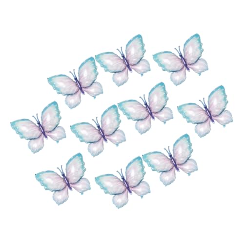 ULTECHNOVO 10 Stück Schmetterlings Folienballons Bunte Geburtstagsdeko für Luftballons für Schmetterling Themenpartys Langlebig und Einfach zu Verwenden für Unvergessliche Fotos von ULTECHNOVO