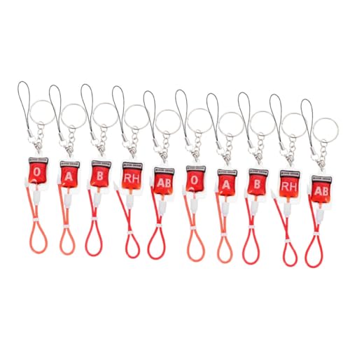 ULTECHNOVO 10 Stück Teiliges Blutgruppen Schlüsselanhänger Schlüsselringe für Halloween Partys Funktional Langlebigem Material Auffälliges Design für Unvergessliche Feiern ULTECHNOVO 10 Stück Teiliges Blutgruppen Schlüsselanhänger Schlüsselringe für Halloween Partys Funktional Langlebigem Material Auffälliges Design für Unvergessliche Feiern von ULTECHNOVO