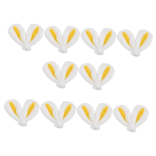ULTECHNOVO 10 Stück Teiliges DIY Hasenohren Haarclip aus Weichem Bunte Langlebige Bastelaccessoires für Haarspangen Schmuck und Dekoration bei Hochzeiten und Zuhause von ULTECHNOVO