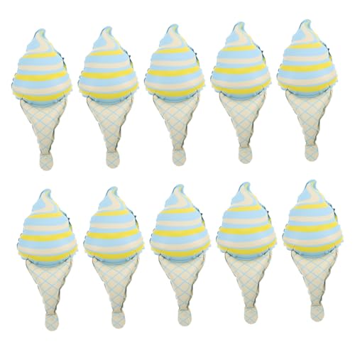 ULTECHNOVO 10 Stück Teiliges Eiscreme Ballon für Geburtstagsfeiern Babypartys und Sommer Events Folienballons Eiscreme Cones Form für Kreative Partydekoration ULTECHNOVO 10 Stück Teiliges Eiscreme Ballon für Geburtstagsfeiern Babypartys und Sommer Events Folienballons Eiscreme Cones Form für Kreative Partydekoration von ULTECHNOVO