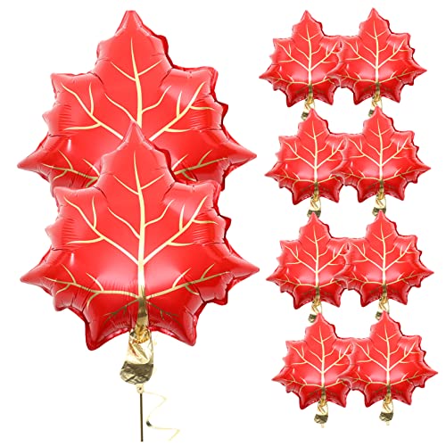 ULTECHNOVO 10 Stück Teiliges Folienballons in Ahornblattform Herbstliche Deko mit Leuchtend Roter Farbe als Fotorequisit und Partyaccessoire für Thanksgiving Abschlussfeier und Herbstfeste ULTECHNOVO 10 Stück Teiliges Folienballons in Ahornblattform Herbstliche Deko mit Leuchtend Roter Farbe als Fotorequisit und Partyaccessoire für Thanksgiving Abschlussfeier und Herbstfeste von ULTECHNOVO