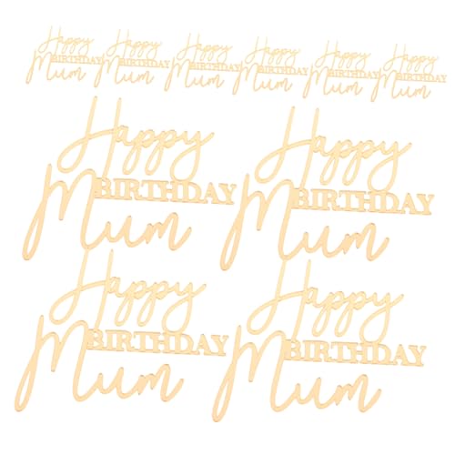 ULTECHNOVO 10 Stück Teiliges Happy Birthday Mom Cake Toppers Wiederverwendbare Geburtstagsdekoration für Kuchen und Cupcakes Leichte Tischdeko für Muttertagsfeiern und Partygeschenke ULTECHNOVO 10 Stück Teiliges Happy Birthday Mom Cake Toppers Wiederverwendbare Geburtstagsdekoration für Kuchen und Cupcakes Leichte Tischdeko für Muttertagsfeiern und Partygeschenke von ULTECHNOVO