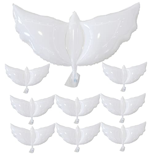 ULTECHNOVO 10 Stück Weiße Tauben Luftballons Große Geburtstagsdeko Partydekoration Friedliche Ballons für Hochzeit Feier Jungen Mädchen ULTECHNOVO 10 Stück Weiße Tauben Luftballons Große Geburtstagsdeko Partydekoration Friedliche Ballons für Hochzeit Feier Jungen Mädchen von ULTECHNOVO