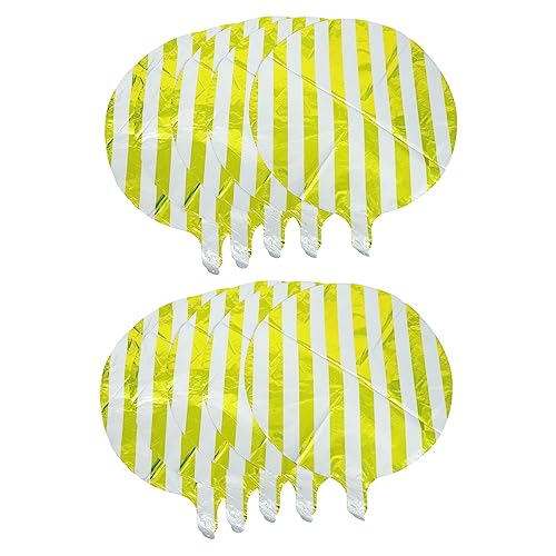ULTECHNOVO 10 Stück Zehnteiliges Gestreifte Folienballons in Pastellfarben für Geburtstagsfeiern und Hochzeitsdekoration Partyaccessoires für Festliche Anlässe und Feiern von ULTECHNOVO