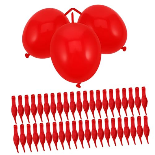 ULTECHNOVO 100 Stück Geburtstag Luftballons Brautballons Luftballons Für Geburtstagsfeier Geburtstagsballon Alles Zum Geburtstag Ballons Schwanzballon Emulsion Rot von ULTECHNOVO