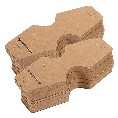 ULTECHNOVO 100 Stück Schmuck Display Karten für Ohrringe Armbänder Papier Schmuck Verpackungskarten Vielseitig Einsetzbar für Zuhause von ULTECHNOVO