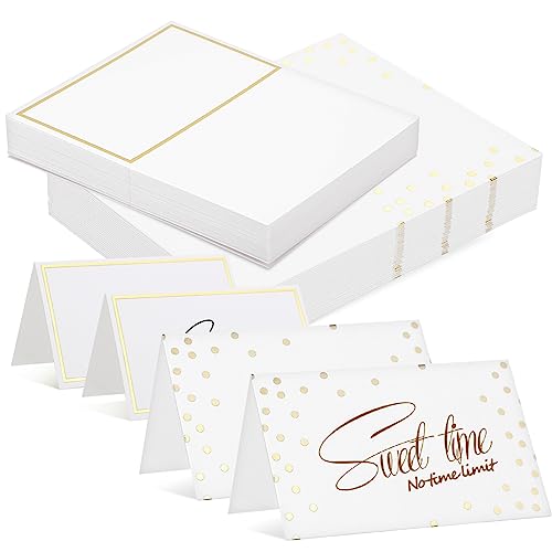 ULTECHNOVO 100Stücke Tischkarten zur Hochzeit Edle Platzkarten für Tischdekoration Selbst Beschriftbar für Hochzeiten Feiern und Events Stilvolles Design Goldfolie ULTECHNOVO 100Stücke Tischkarten zur Hochzeit Edle Platzkarten für Tischdekoration Selbst Beschriftbar für Hochzeiten Feiern und Events Stilvolles Design Goldfolie von ULTECHNOVO