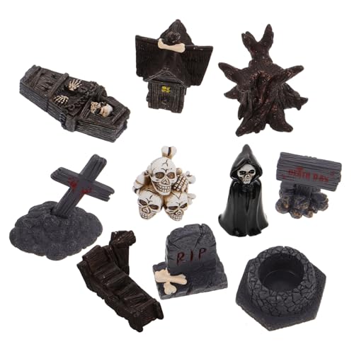 ULTECHNOVO 10Stücke Miniaturfiguren für Halloween Kreative Tischdekoration aus Mikrolandschaftsstatuen Langlebige und Realistische Ornamente für Heimdekoration und Bastelprojekte ULTECHNOVO 10Stücke Miniaturfiguren für Halloween Kreative Tischdekoration aus Mikrolandschaftsstatuen Langlebige und Realistische Ornamente für Heimdekoration und Bastelprojekte von ULTECHNOVO