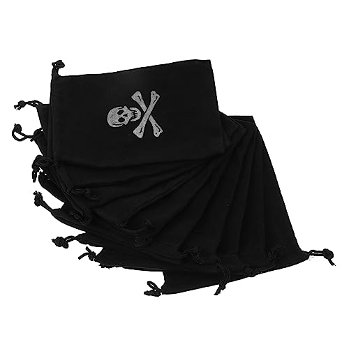 ULTECHNOVO 10Stücke Piraten Kordelzugbeutel für Halloween Aufbewahrungstaschen für Süßigkeiten und Schmuck für Partys und Themenveranstaltungen ULTECHNOVO 10Stücke Piraten Kordelzugbeutel für Halloween Aufbewahrungstaschen für Süßigkeiten und Schmuck für Partys und Themenveranstaltungen von ULTECHNOVO